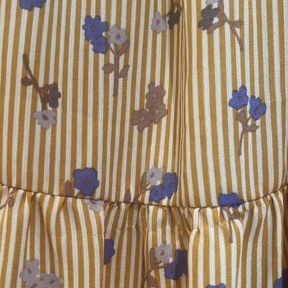 Minueto striped tiered sleeveless dress. - Picture 3 of 8